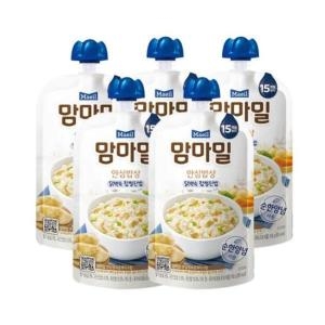매일유업 맘마밀 안심밥상 닭백숙 찹쌀진밥 140g (5개)