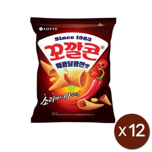 롯데 꼬깔콘 매콤달콤한맛 134g (12개)_이미지