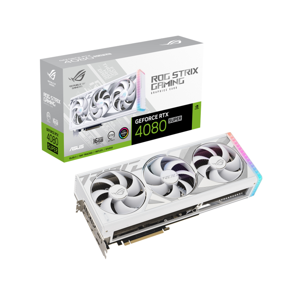 ASUS ROG STRIX 지포스 RTX 4080 SUPER GAMING D6X 16GB White 인텍앤컴퍼니