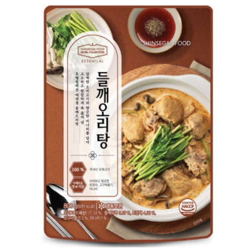 신세계푸드 호텔컬렉션 에센셜 들깨오리탕 800g