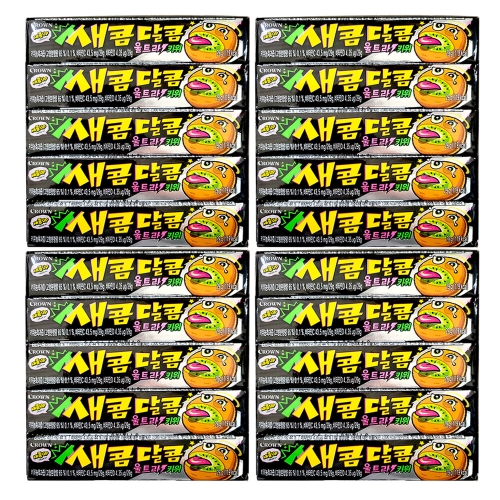 크라운제과 새콤달콤 울트라 키위 29g (75개)