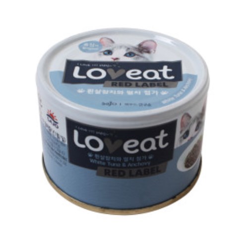 사조 러브잇 레드라벨 흰살참치와 멸치 캔 160g (48개)