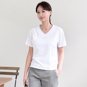 드리다 T25065BB 덴타덤블브이넥티셔츠 빅사이즈_이미지