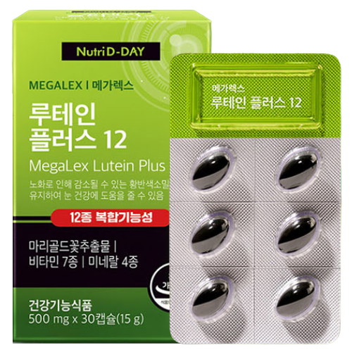 뉴트리디데이 메가렉스 루테인 플러스 12 30캡슐 (7개)
