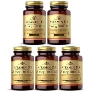 솔가 비타민 D3 1000IU 180캡슐 (5개)_이미지