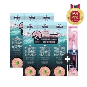 페리오 히말라야 핑크솔트 아이스 치약 100g x 6개 + 핑크솔트 담은칫솔 x 1개 (1세트)_이미지