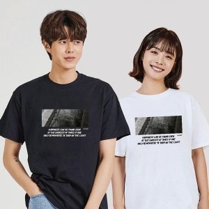 키밍 RAIN 빗방울 비 반팔티롱티 20대커플티 W694CFF_이미지