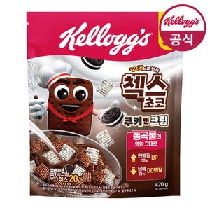 켈로그 오곡 첵스초코 쿠키앤크림 420g (1개)
