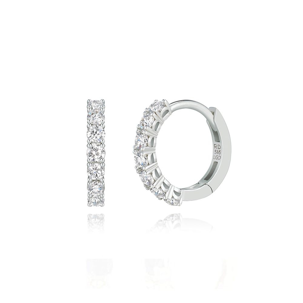 로제도르 드롭렛올 S 랩다이아 원터치 귀고리_2C2500052_이미지