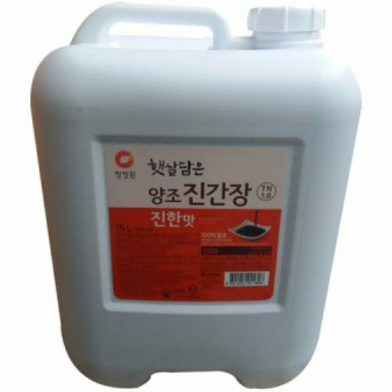 청정원 햇살담은 양조 진간장 진한맛 15L (1개)_이미지