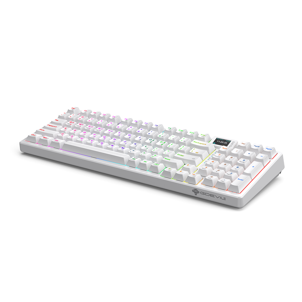 GDEVIL G810 JAVELIN 유무선 기계식 화이트 (갈축)_이미지