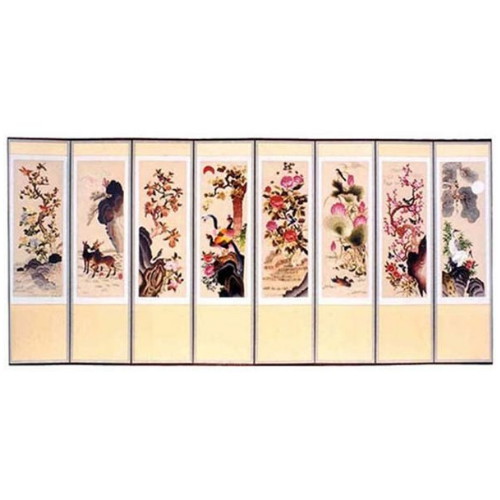 한국병풍 노방 사슴 고급 8폭 병풍이미지입니다. 누르면 해당 게시물로 새창이동합니다.