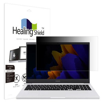 폰트리 힐링쉴드 삼성전자 노트북 플러스2 <b>NT551XDA</b> 항균 블루라이트컷 양면 정보보안 액정보호필름