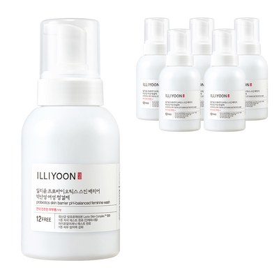 일리윤 프로바이오틱스 스킨배리어 약산성 여성청결제 300ml (6개)_이미지