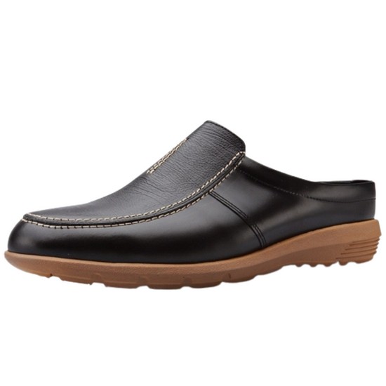 바이클럽 보닌 천연소가죽 센터 스티치 캐주얼 블로퍼 LC023BK