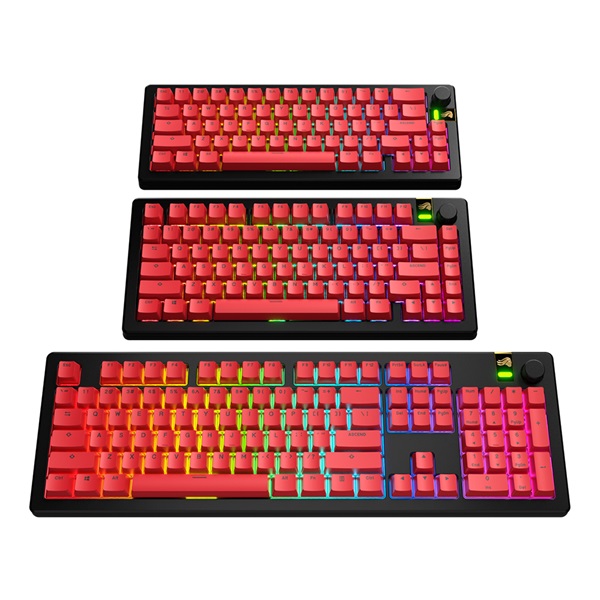 글로리어스 GPBT Basics 키캡 세트 (Revive Red)_이미지