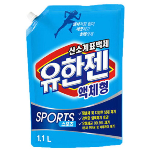 유한양행 유한젠 스포츠 산소계표백제 리필 1.1L (6개)