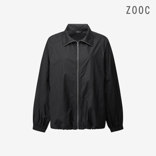 ZOOC 하이넥 백 프린트 루즈핏 점퍼 BK_V252PSJ933_이미지