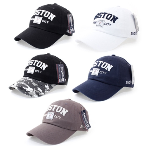 찬스 ChanS 브랜드 BOSTON 워싱 볼캡 봄 여름 여자 남자 야구 모자CL-460