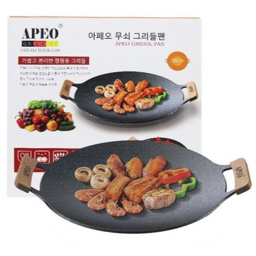 아페오 무쇠 그리들팬 (39cm)