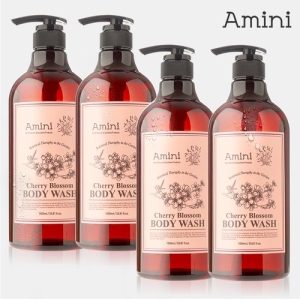 아미니 플라워 테라피 체리블라썸 바디워시 1000ml (4개)_이미지