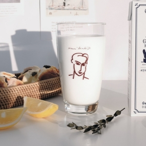 홈카페 디자인 유리컵 앙리마티스A 465ml