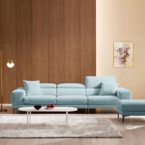  에싸 레노어 헤드기능 크라비츠 패브릭 소파 3.5인용 [스툴포함]