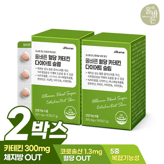 올바른 올바른 혈당 카테킨 다이어트 슬림 90정 (2개)_이미지