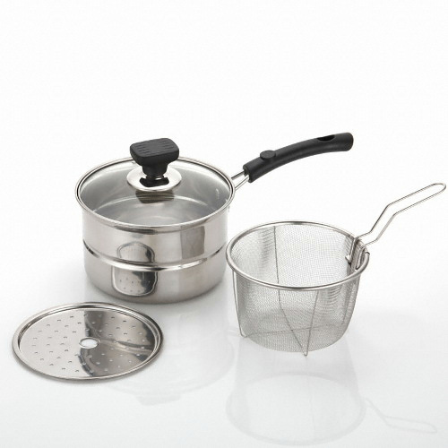 리빙아트 제로 스텐 찜국수냄비 (16cm)_이미지