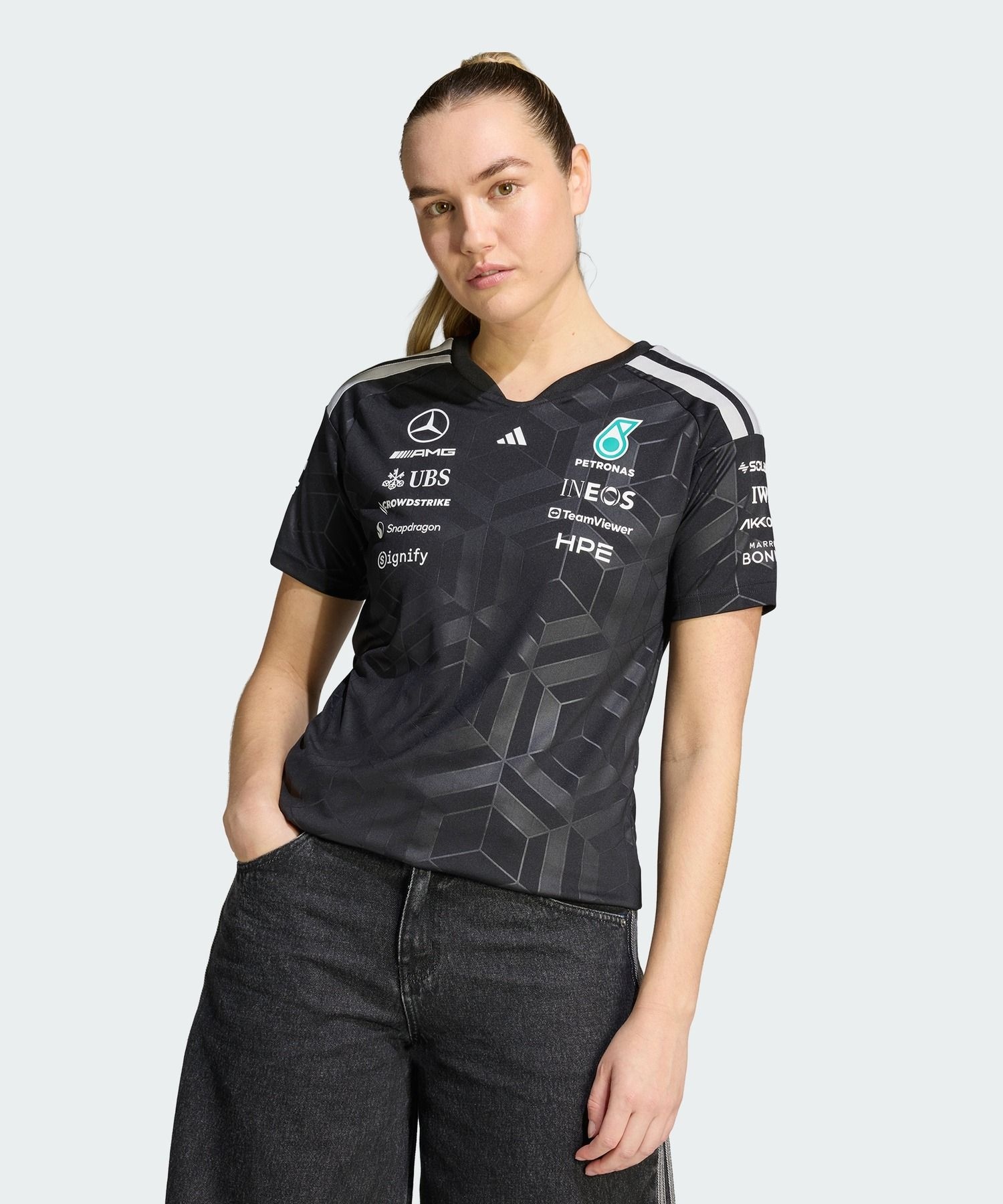 아디다스 메르세데스 AMG F1 팀 드라이버 저지 W 블랙 KF0162 5874468_이미지