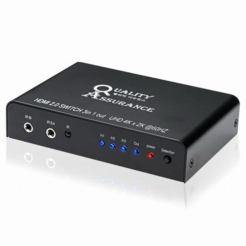 퀄리티어슈어런스코리아 3:1 HDMI 2.0 60HZ 셀렉터 (Q4K60SL)