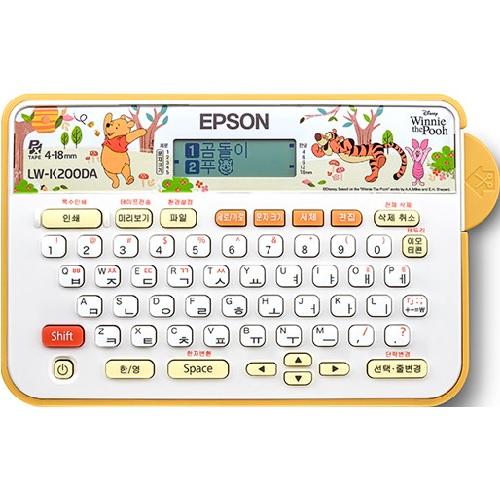Epson LW-K200DA 곰돌이 푸 (라벨테이프 패키지)_이미지