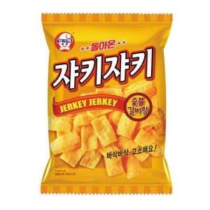 빙그레 크라운 크라운 쟈키쟈키숯불갈비향 70g x16개 1박스 아동간식_이미지