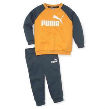 푸마 베이비 트랙슈트 미니캣 래글런 조거팬츠 세트 데저트 77958937