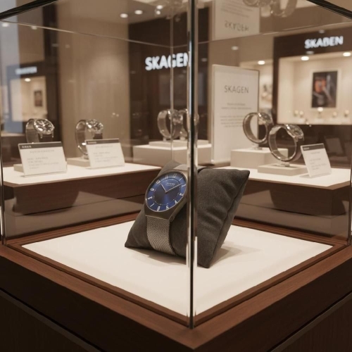 스카겐 그레넨 GRENEN 울트라 슬림 쿼츠 아날로그 2 메시 SKW6829