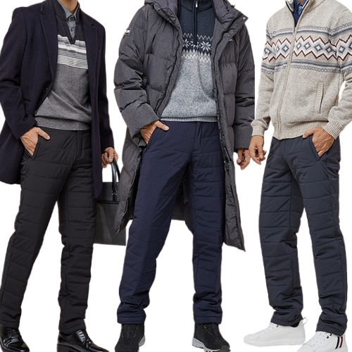 4중 보온 기모 스판 패딩 팬츠 3종