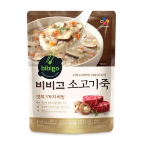 CJ제일제당 비비고 소고기죽 450g이미지입니다. 누르면 해당 게시물로 새창이동합니다.
