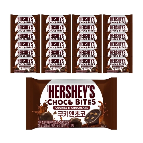 허쉬 초코바이츠 쿠키앤초코 36g (24개)_이미지