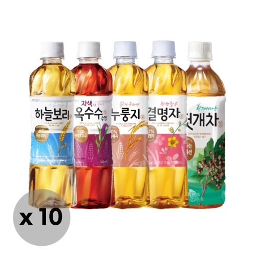 차음료 500ml 10펫 결명자 헛개 옥수수수염 하늘보리