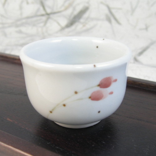 단고재 백자 목련 신 소주잔 (5개)_이미지