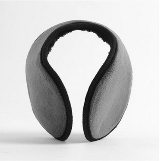 무지 방한 털귀마개 (그레이)