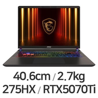 MSI 벡터 16 HX AI A2XWHG-U9 QHD+ WIN11