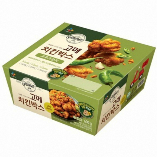 CJ제일제당 고메 치킨박스 고추크런치 600g (1개)