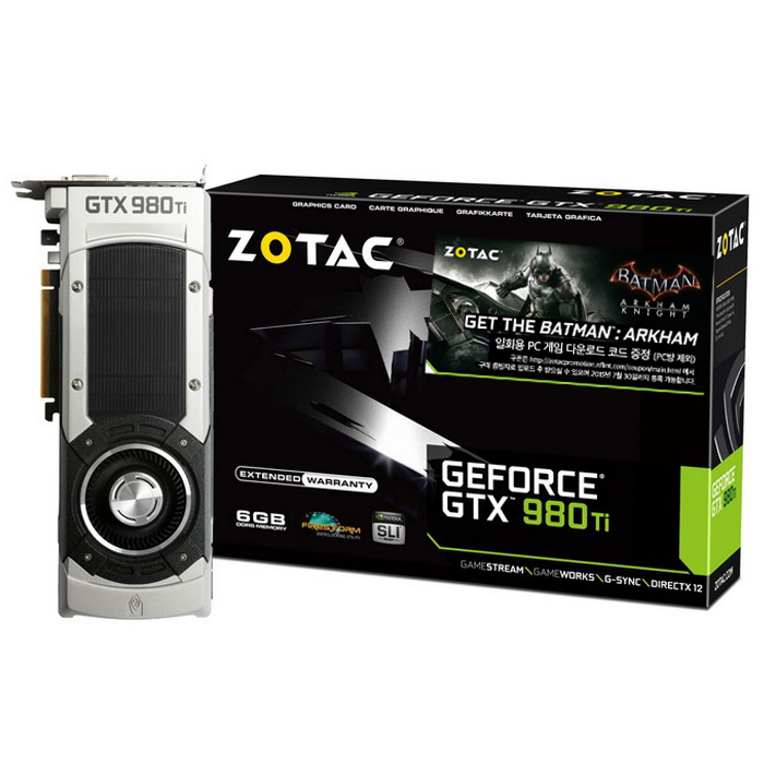 ZOTAC 지포스 GTX980 Ti D5 6GB