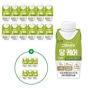 정식품 그린비아 당케어 곡물맛 당뇨환자용 균형영양식 200ml (12개)_이미지