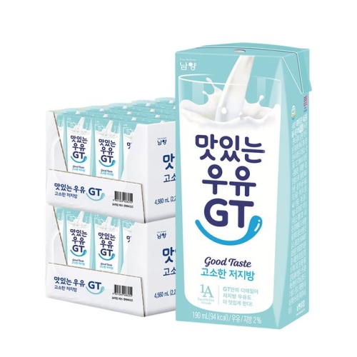 남양유업 맛있는우유 GT 고소한 저지방우유 190ml (4개)_이미지