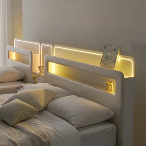인홈 노벨 LED 3구 볼레일 서랍 침대 Q (유로탑독립)_이미지