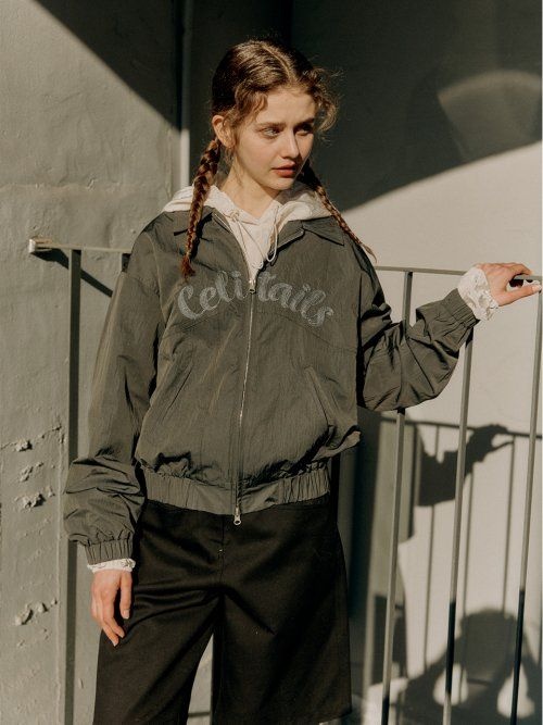 ���� ������ CELITAILS EMBROIDERY POINT JUMPER_CHARCOAL CE2313JP001MCH 374202