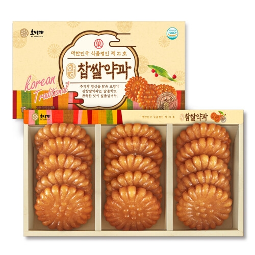 호정가 왕찹쌀약과 선물세트 15개입 / 한과선물세트 전통과자_이미지