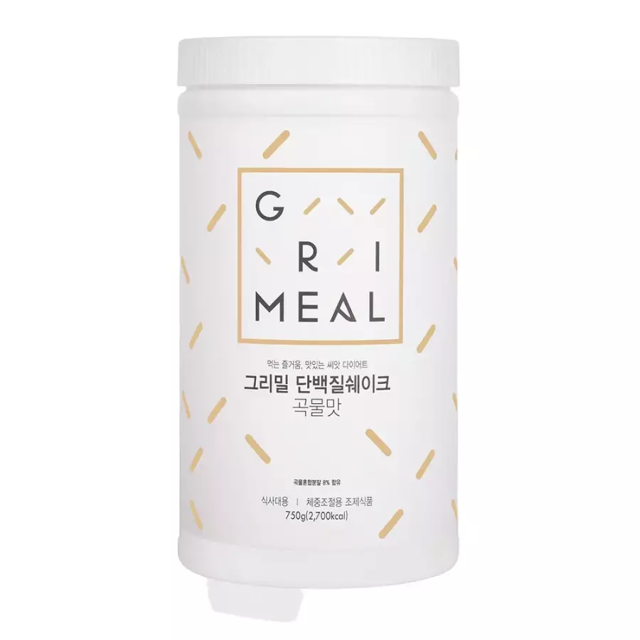 한국네츄럴팜 그리밀 단백질 쉐이크 곡물맛 750g (1개)_이미지